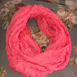 Pink scarf